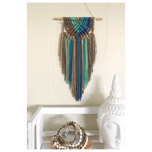 MOVING SALE! Blue Macrame Wall Hanging